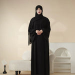 Load image into Gallery viewer, Reversible Crepe Abaya & Hijab (AA027)