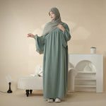 Load image into Gallery viewer, Reversible Crepe Abaya & Hijab (AA027)