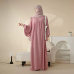 Load image into Gallery viewer, Reversible Crepe Abaya & Hijab (AA027)
