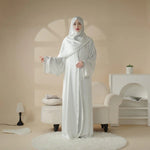 Load image into Gallery viewer, Satin Abaya With Matching Belt Made Of Diamond Tassel (ABA010)