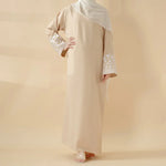 Load image into Gallery viewer, Elegant Cocoon-Cut Pullover Dress | 2-Piece Set Embroidered Abaya (AA145)