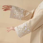 Load image into Gallery viewer, Elegant Cocoon-Cut Pullover Dress | 2-Piece Set Embroidered Abaya (AA145)