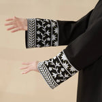 Load image into Gallery viewer, Elegant Cocoon-Cut Pullover Dress | 2-Piece Set Embroidered Abaya (AA145)