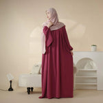 Load image into Gallery viewer, Reversible Crepe Abaya &amp; Hijab (AA027)
