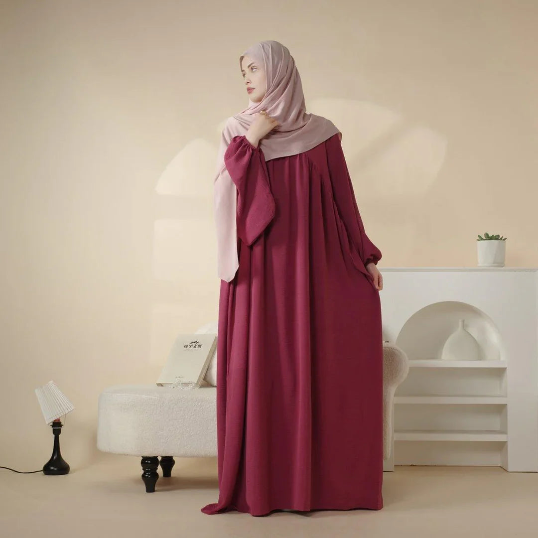 Reversible Crepe Abaya & Hijab (AA027)