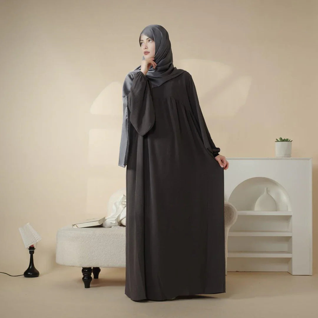 Reversible Crepe Abaya & Hijab (AA027)