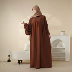 Load image into Gallery viewer, Reversible Crepe Abaya &amp; Hijab (AA027)
