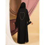 Load image into Gallery viewer, Heart Trendy Abaya
